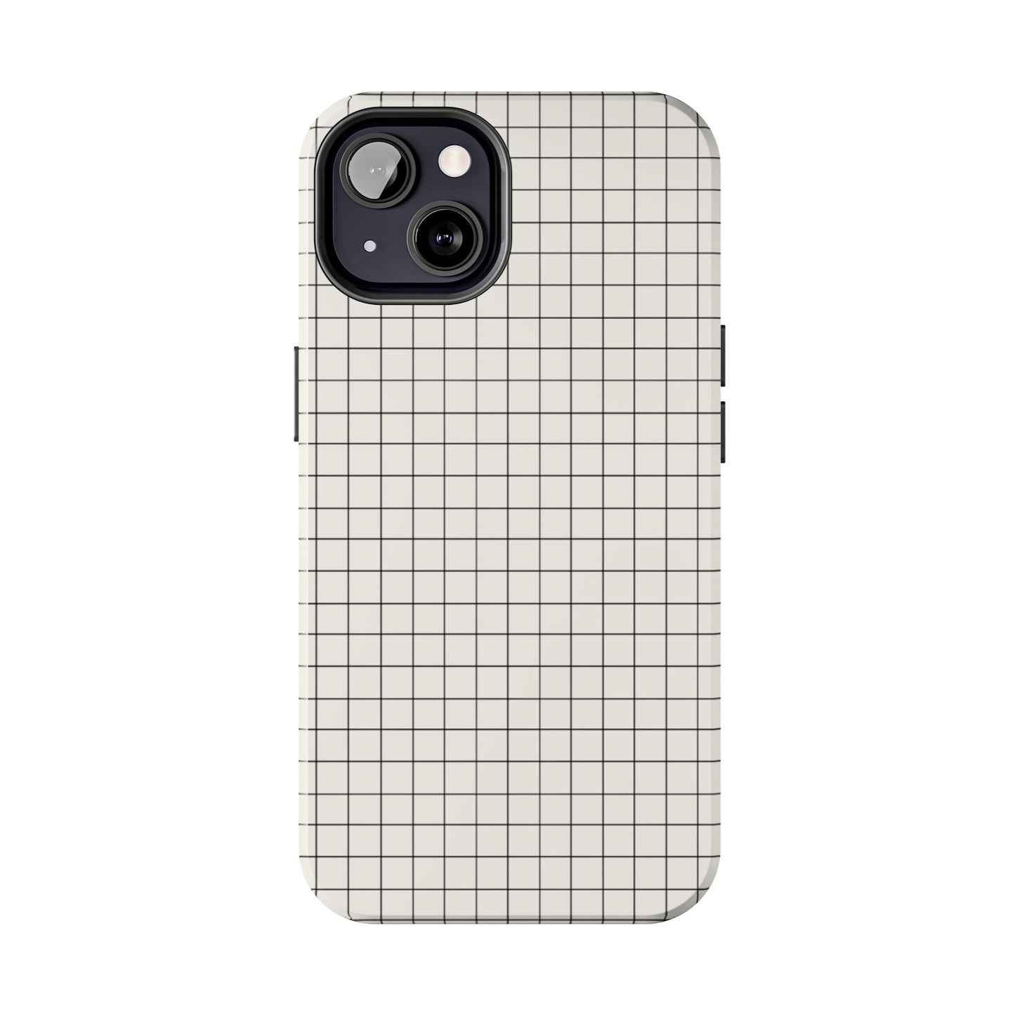 The Architect |Tough Phone Case Minimal Graph Paper Design