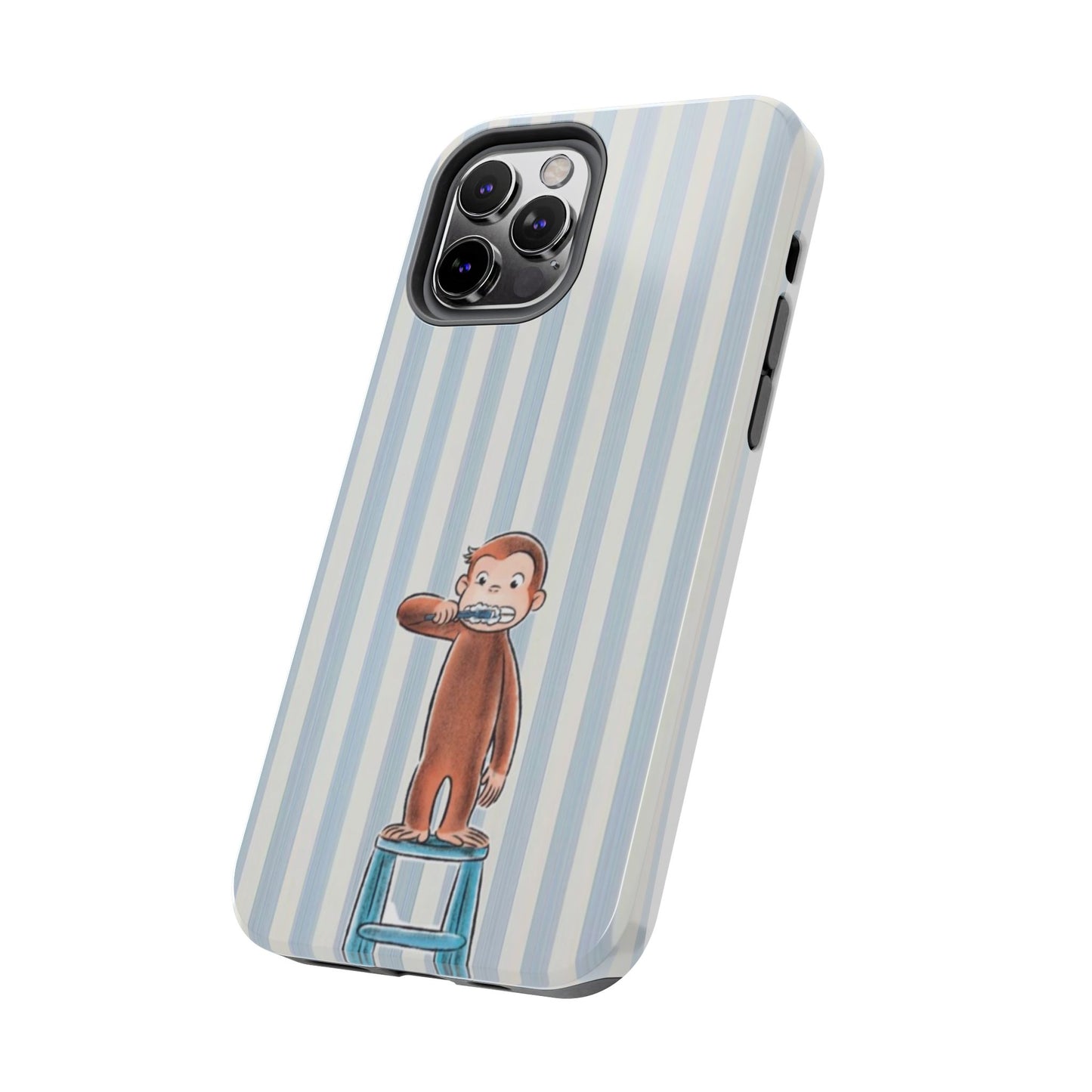 Curious George, Brushing Teeth — Monkey Brushing Tooth Tough Phone Case