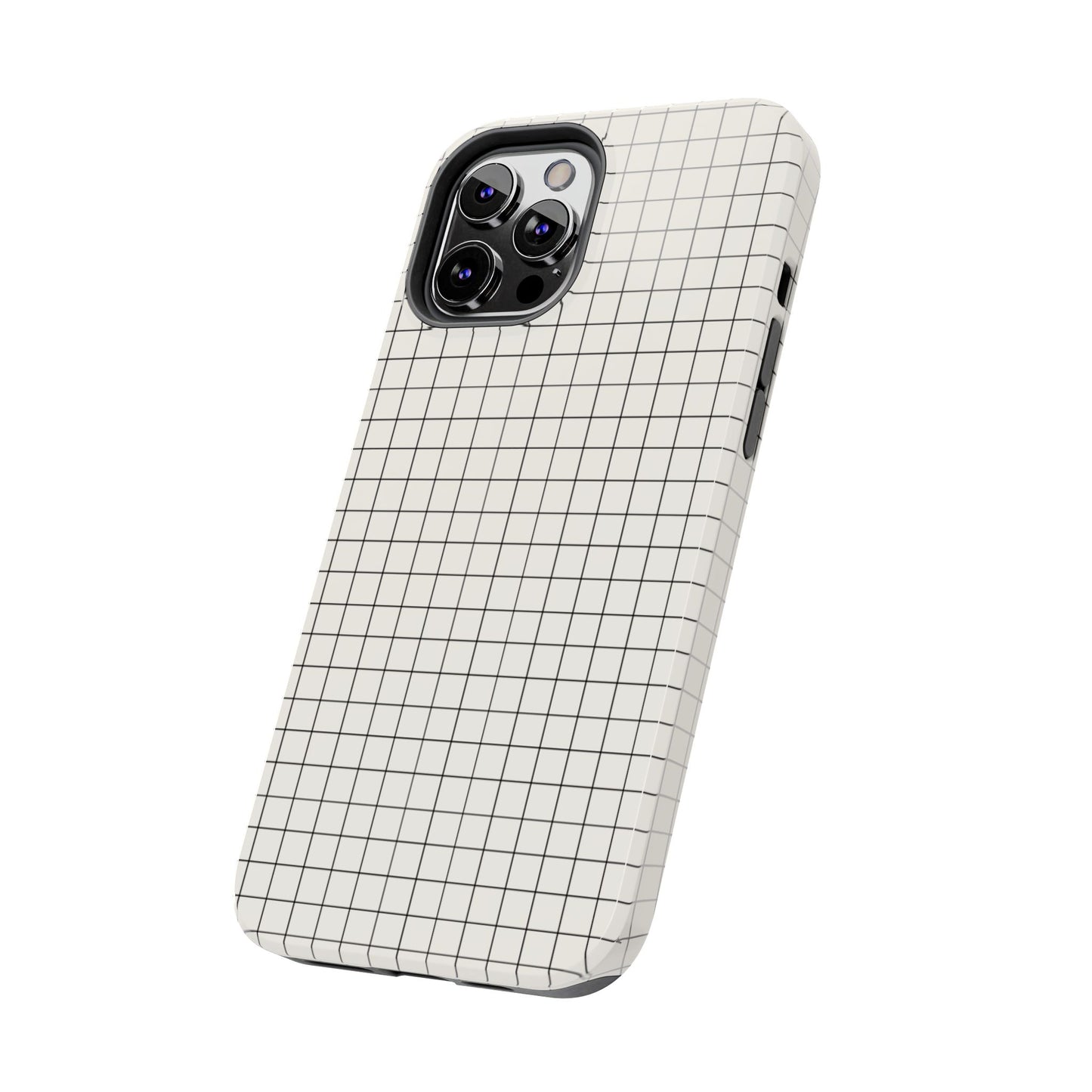 The Architect |Tough Phone Case Minimal Graph Paper Design