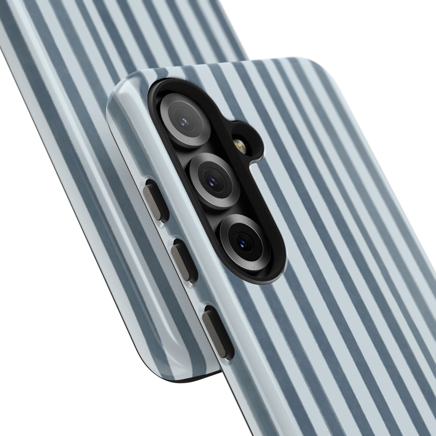 Rainy Day – Striped Tough Phone Case Blue Vertical Stripes,
