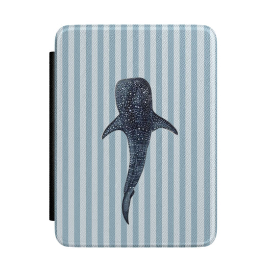 Deep Sea — Stripes Kindle Case  Nautical Blue E-Reader Cover