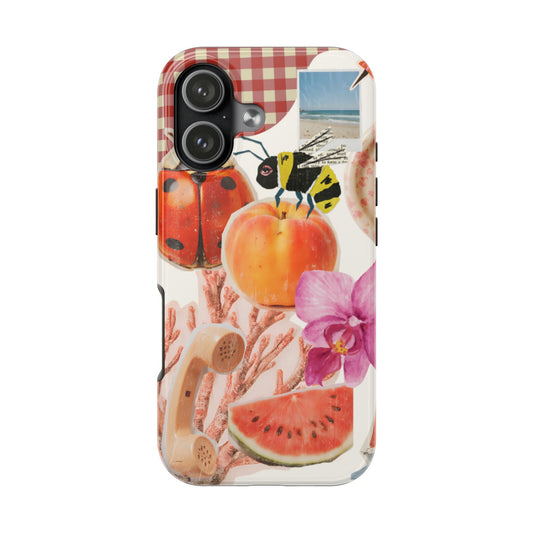 The farmers Market — Floral Fruit Collage Tough Phone Case