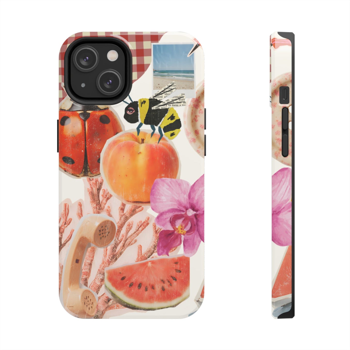 The farmers Market — Floral Fruit Collage Tough Phone Case