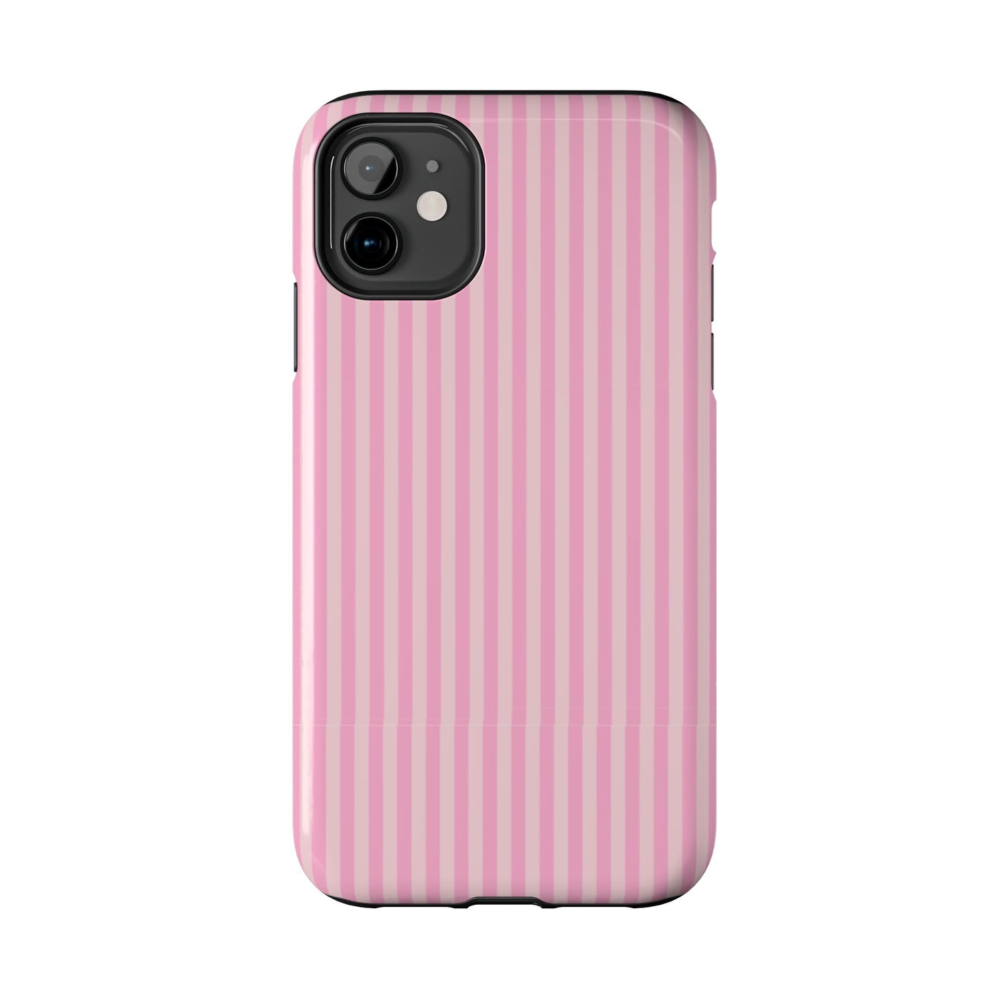 Pretty In Pink  – Pink Vertical Stripe Tough Phone Case