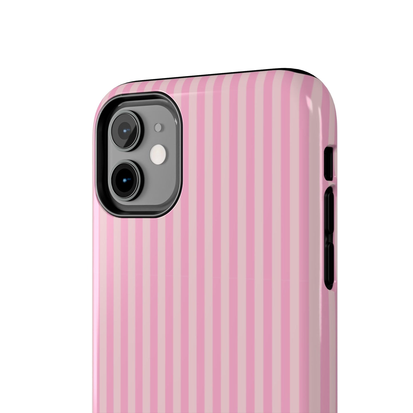 Pretty In Pink  – Pink Vertical Stripe Tough Phone Case