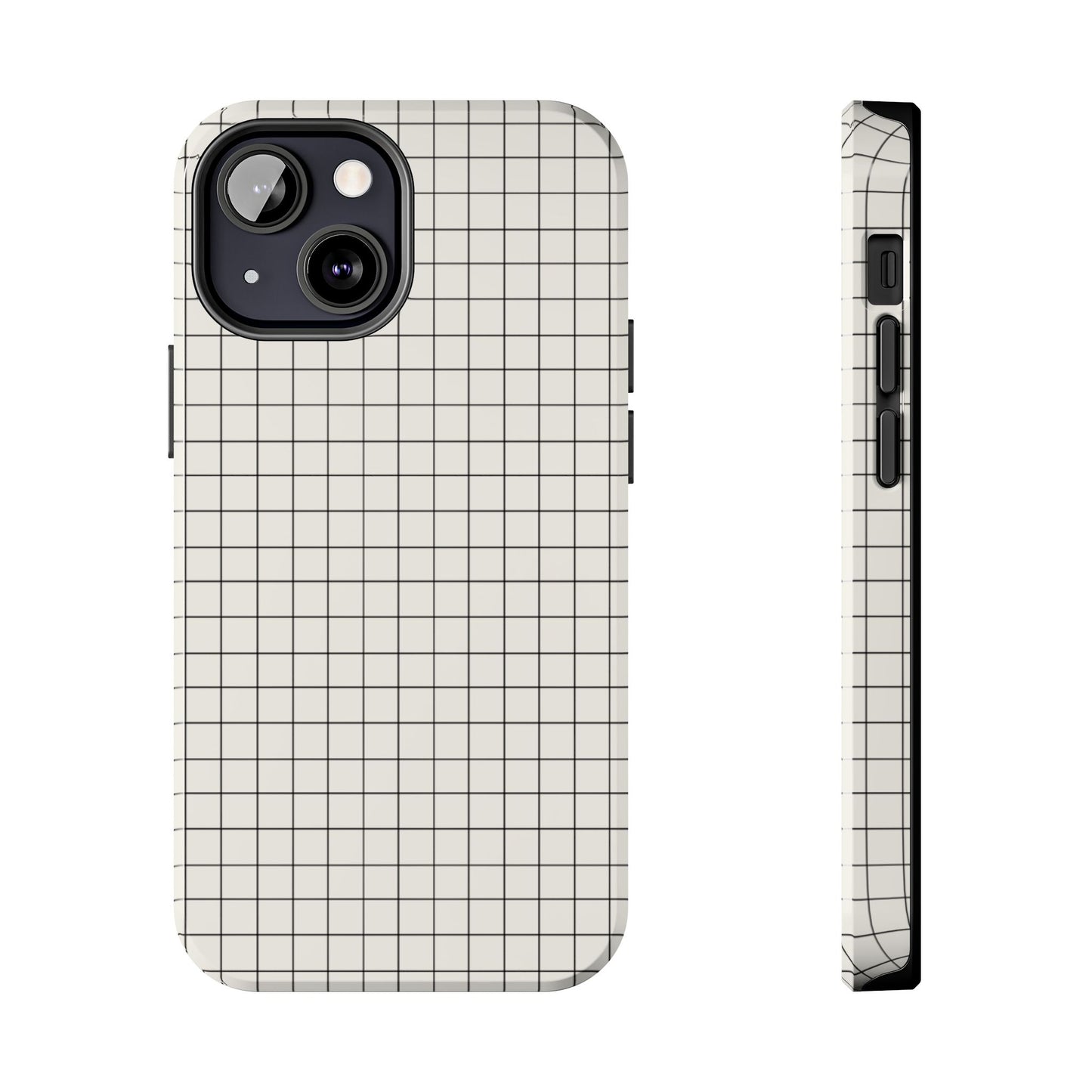 The Architect |Tough Phone Case Minimal Graph Paper Design