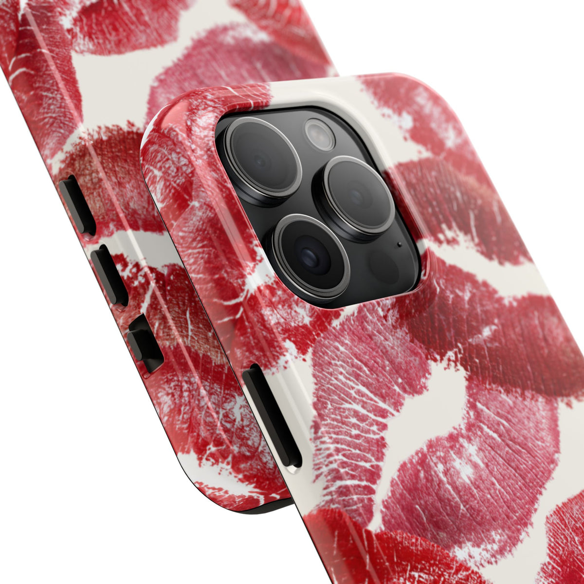 Red Lipstick Kiss Pattern Phone Case | Tough Phone Case