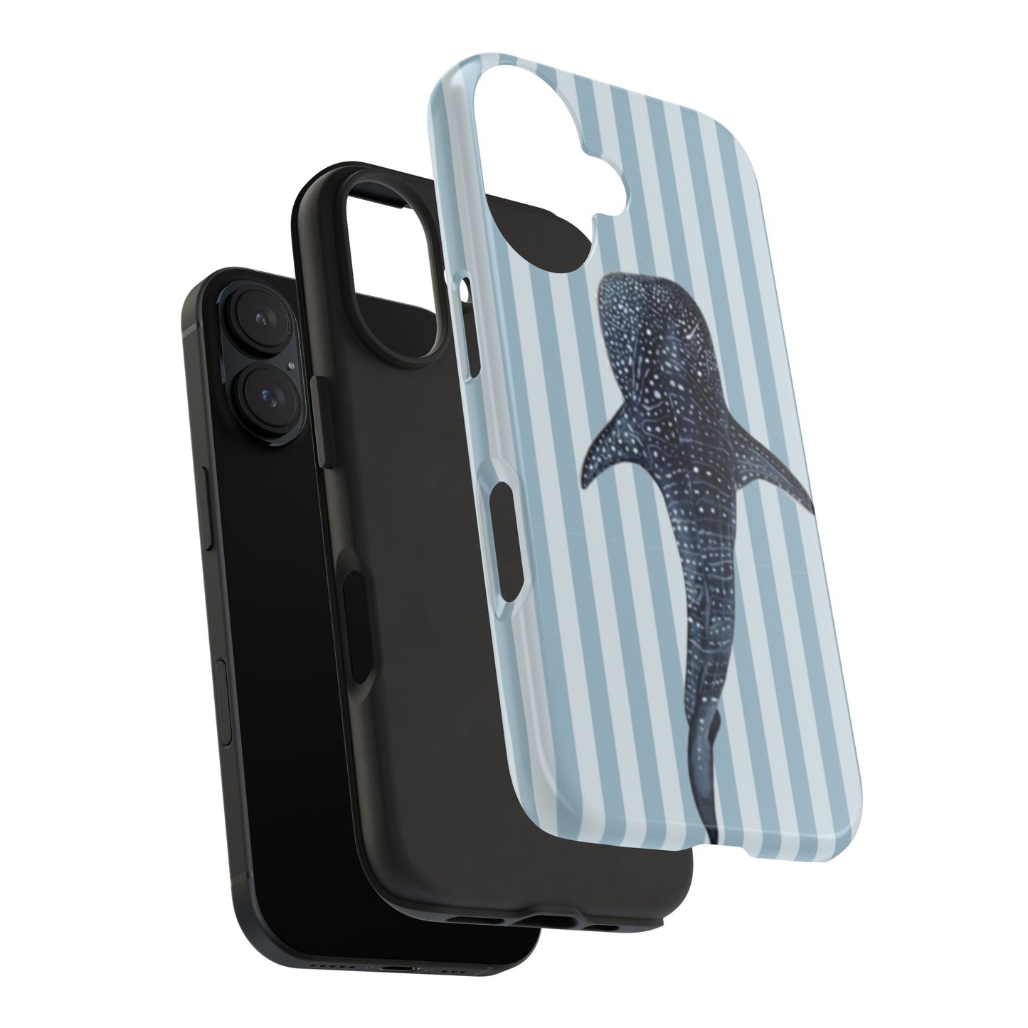 Deep Sea  — Blue Striped Tough Protective Cover