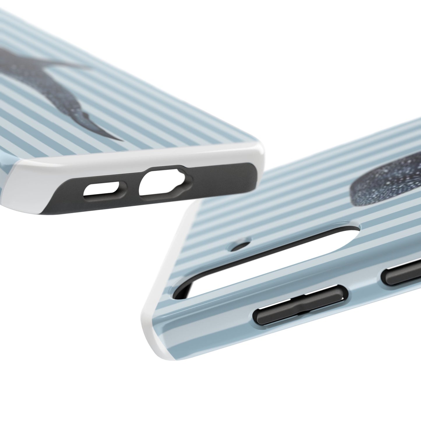 Deep Sea  — Blue Striped Tough Protective Cover