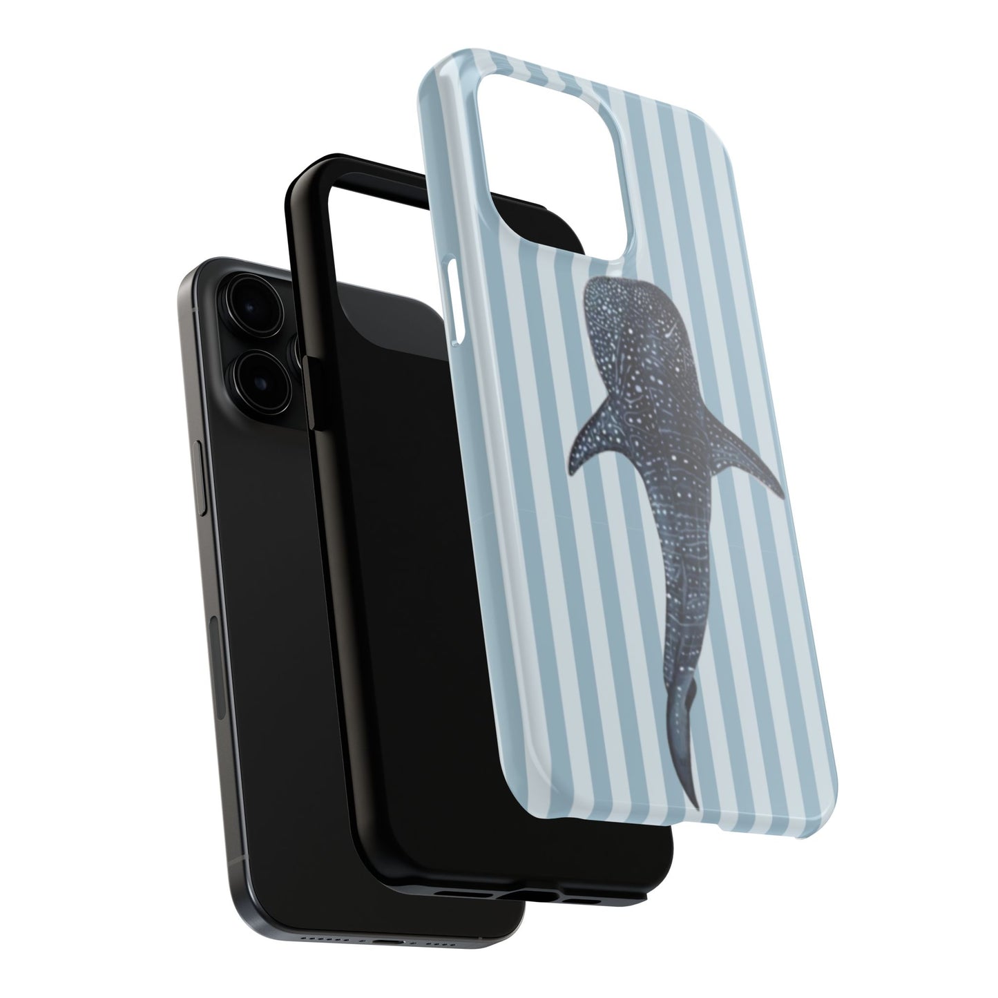 Deep Sea  — Blue Striped Tough Protective Cover