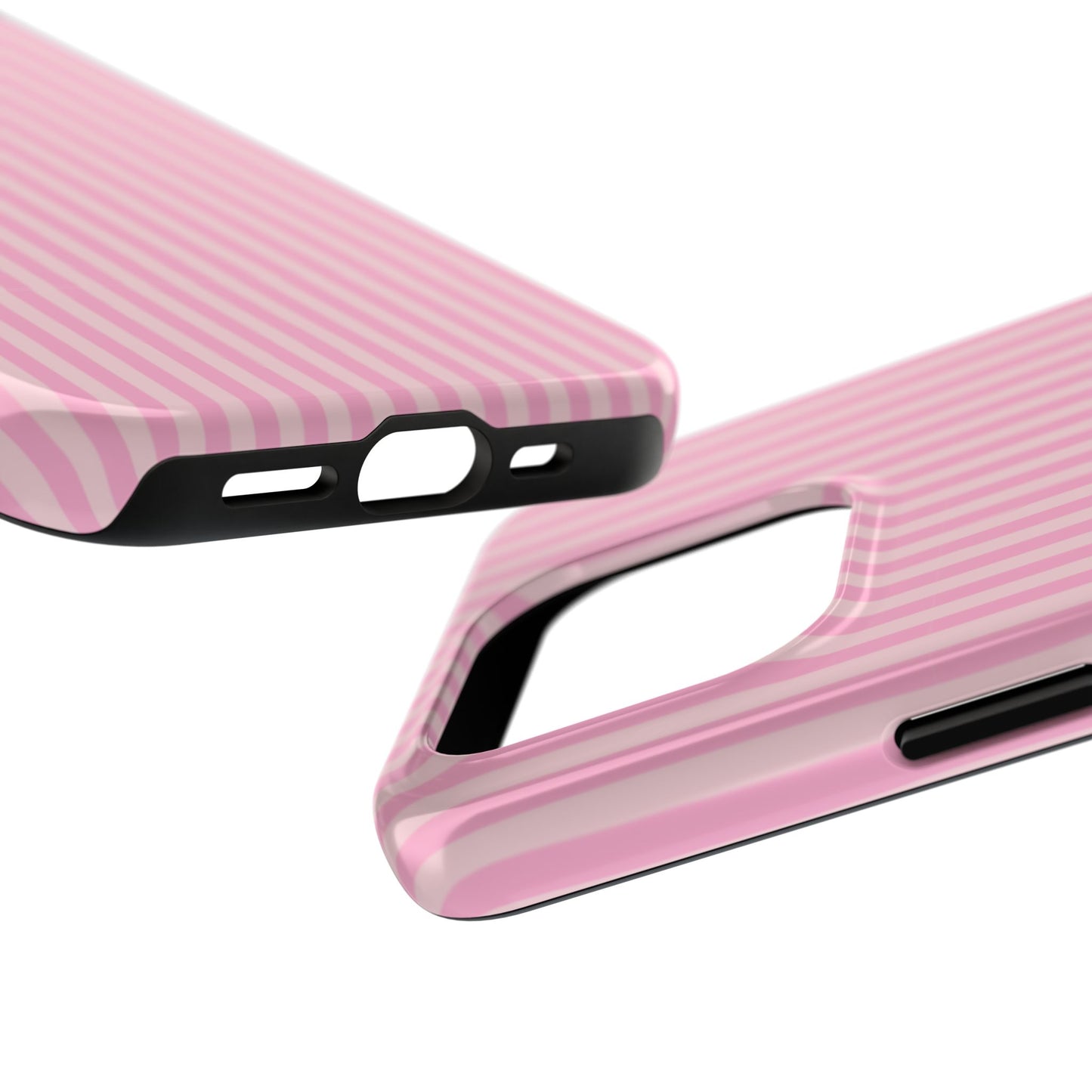 Pretty In Pink  – Pink Vertical Stripe Tough Phone Case