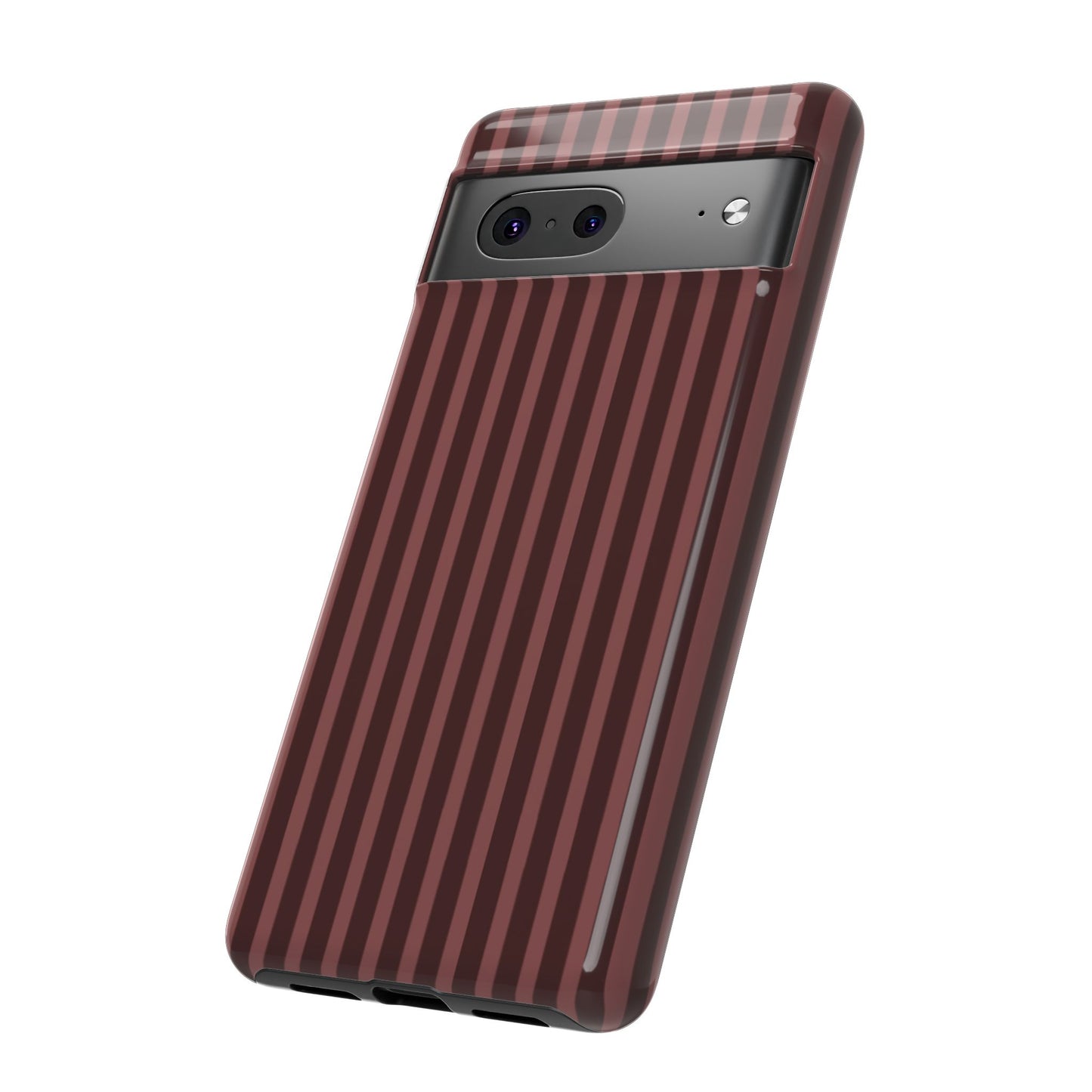 Striped Double Burgundy  — Tough Phone Case