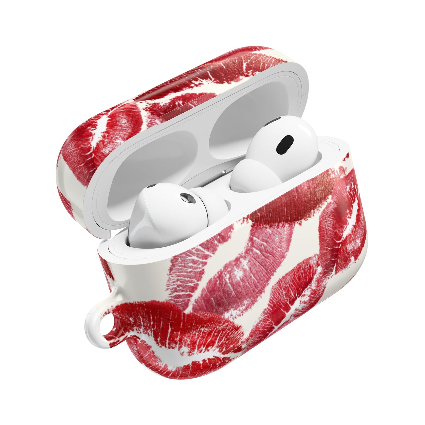 Kissing Booth — Kiss Print AirPod Case Red Lipstick Pattern Protective Cover