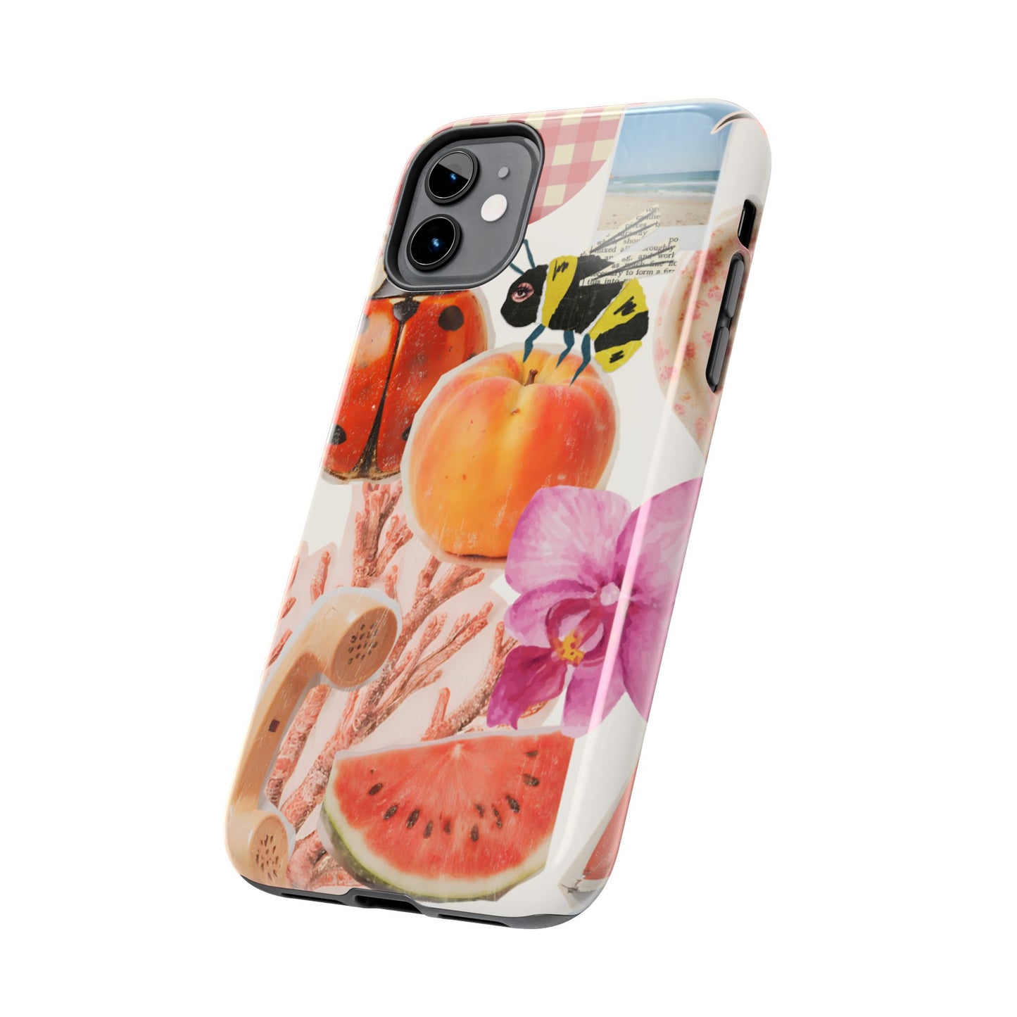 The farmers Market — Floral Fruit Collage Tough Phone Case
