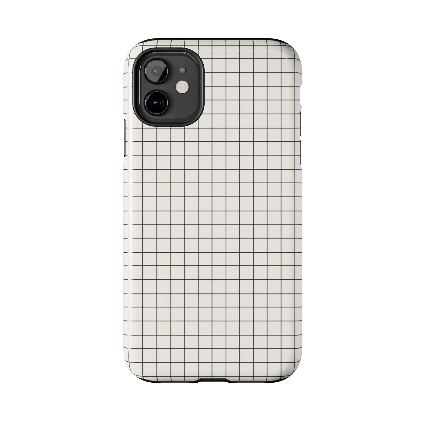 The Architect |Tough Phone Case Minimal Graph Paper Design