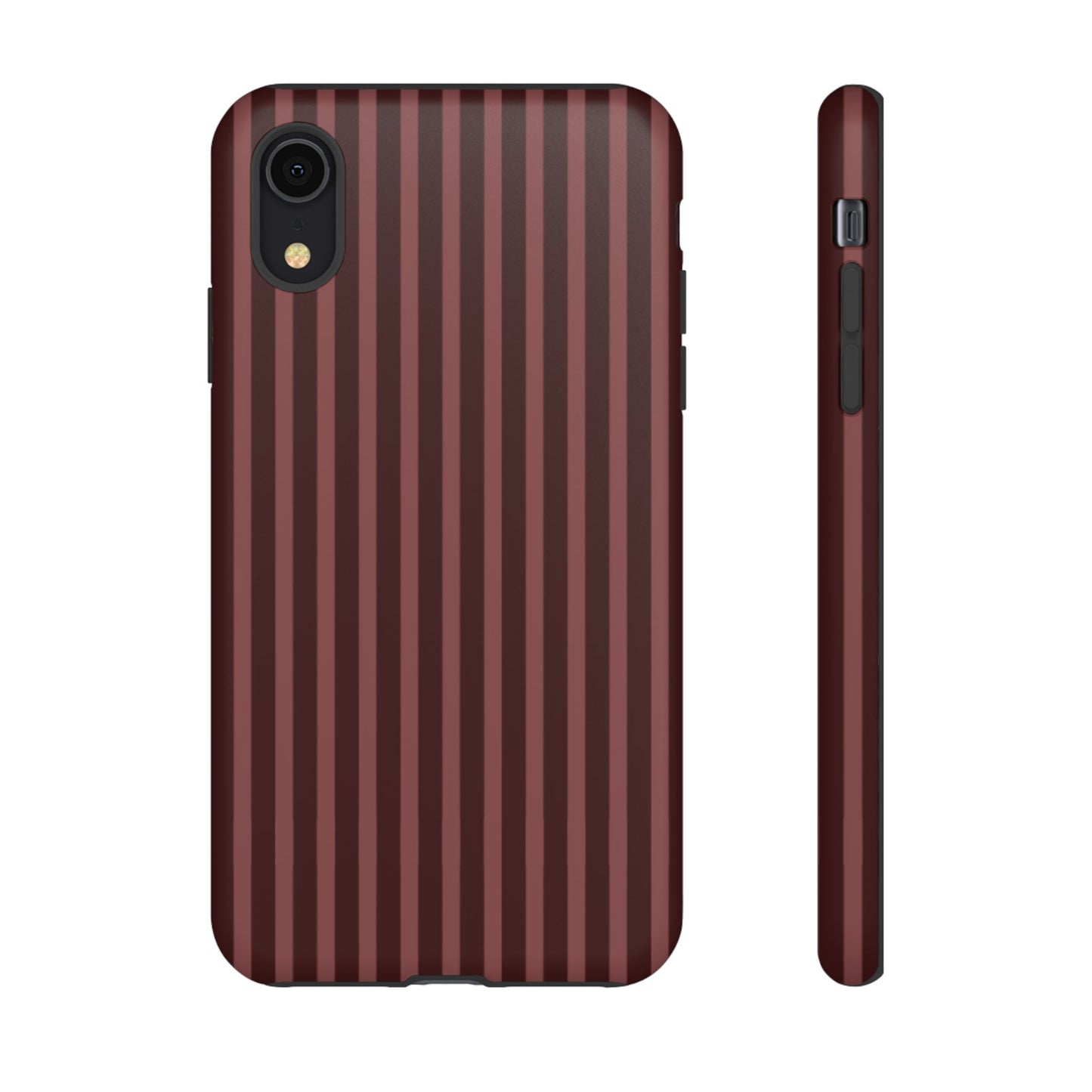 Striped Double Burgundy  — Tough Phone Case