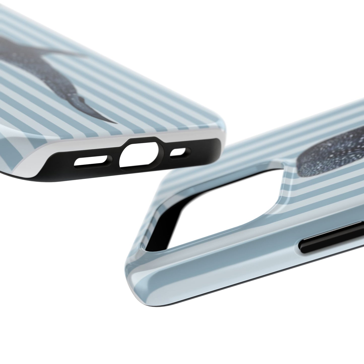 Deep Sea  — Blue Striped Tough Protective Cover