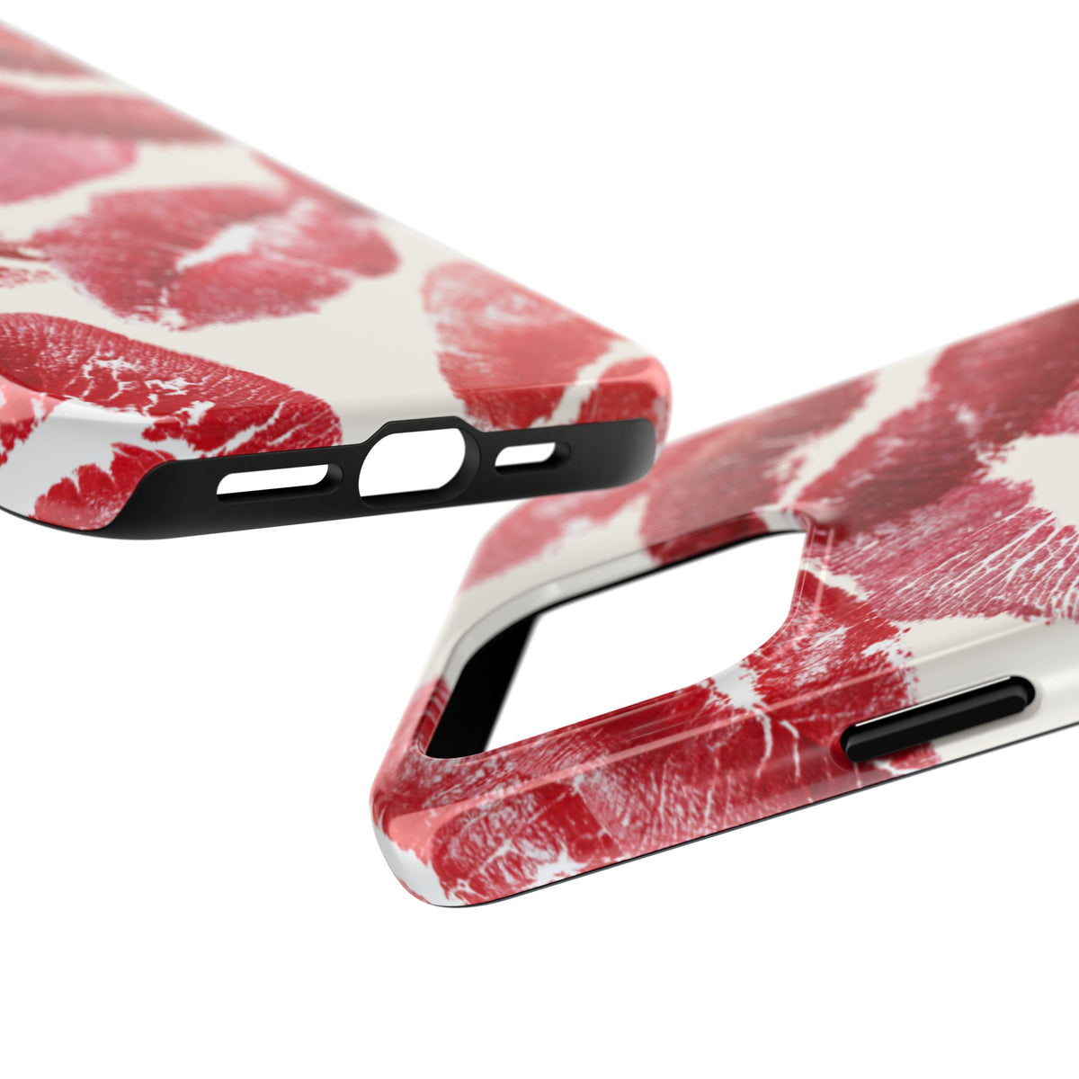 Red Lipstick Kiss Pattern Phone Case | Tough Phone Case