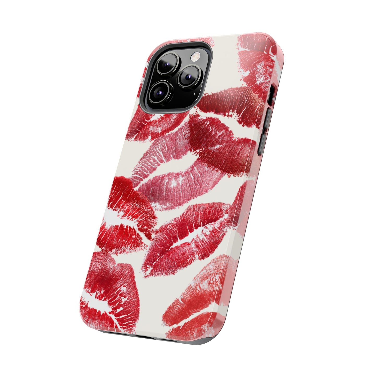 Red Lipstick Kiss Pattern Phone Case | Tough Phone Case