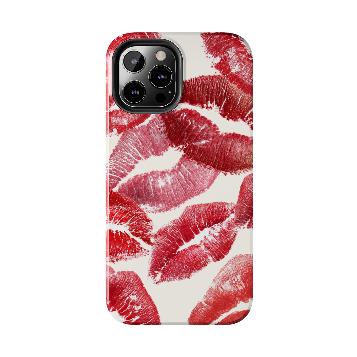 Red Lipstick Kiss Pattern Phone Case | Tough Phone Case