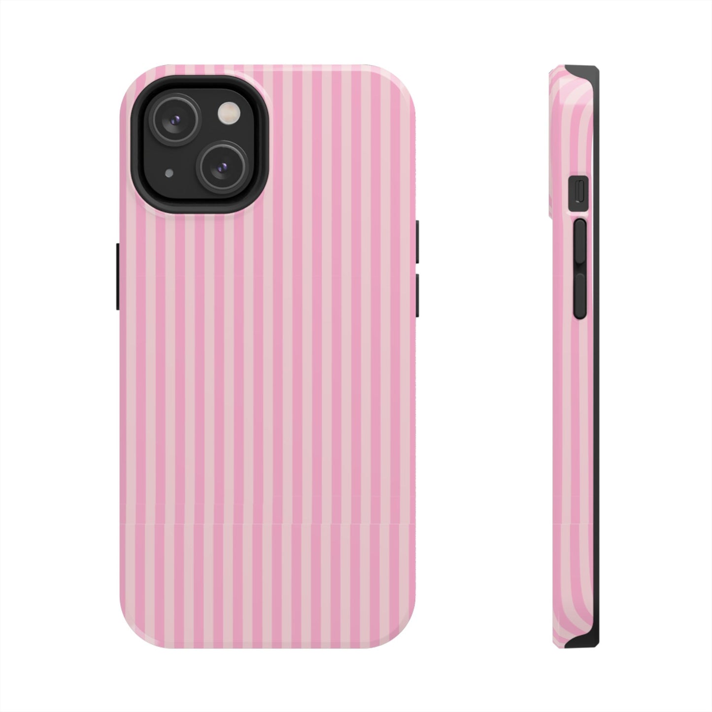 Pretty In Pink  – Pink Vertical Stripe Tough Phone Case