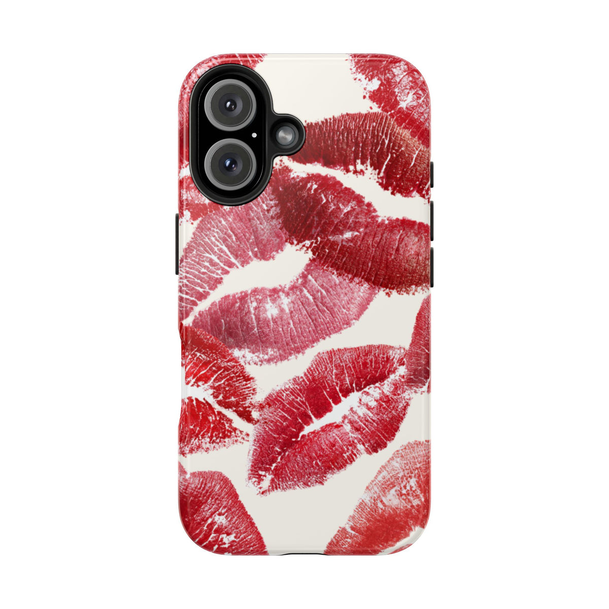 Red Lipstick Kiss Pattern Phone Case | Tough Phone Case