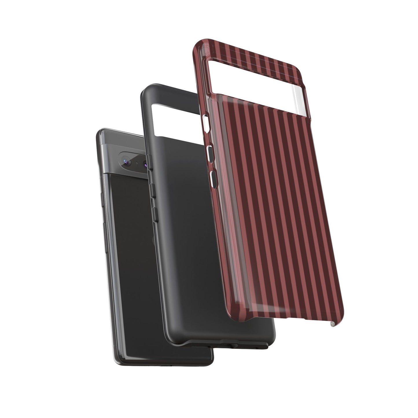 Striped Double Burgundy  — Tough Phone Case