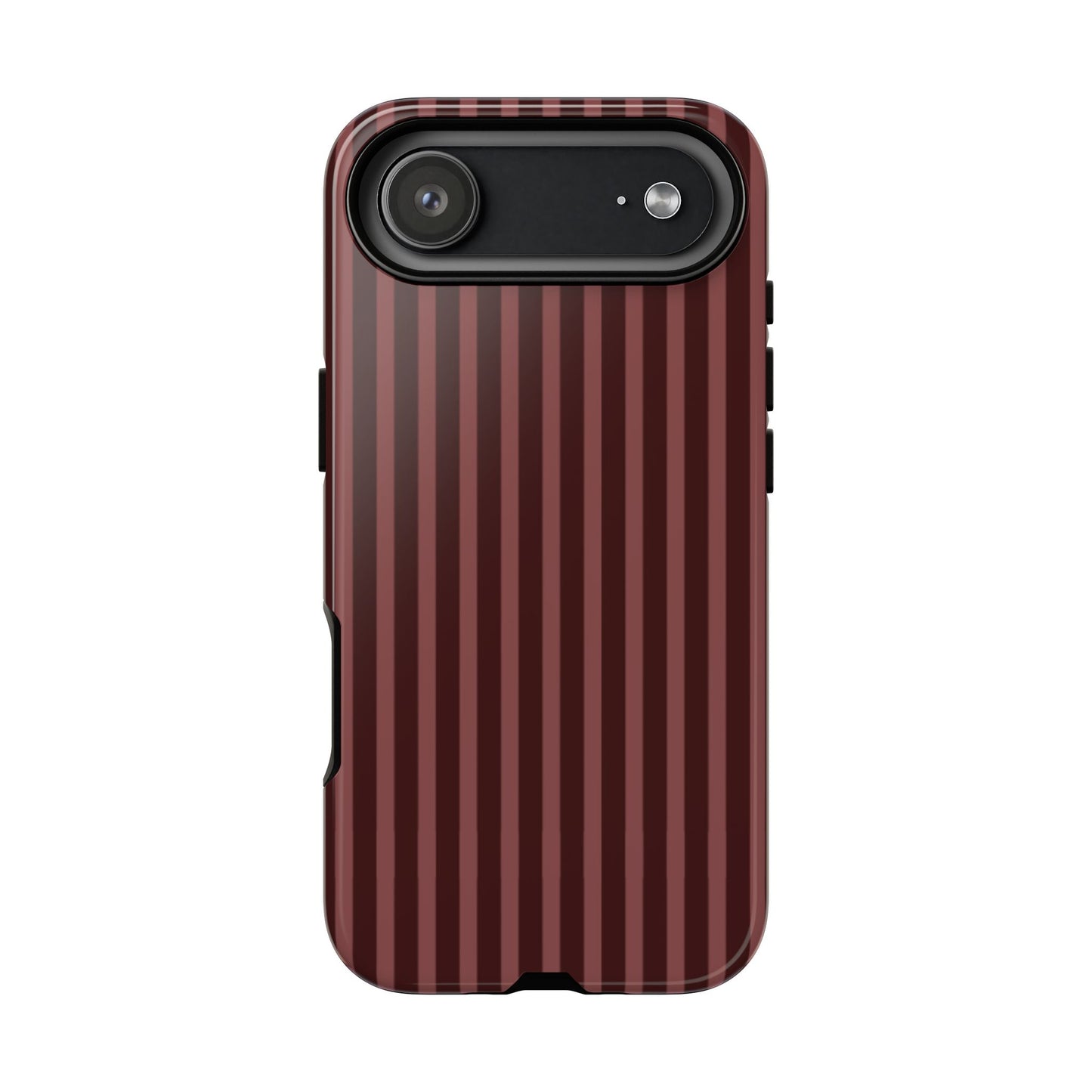 Striped Double Burgundy  — Tough Phone Case