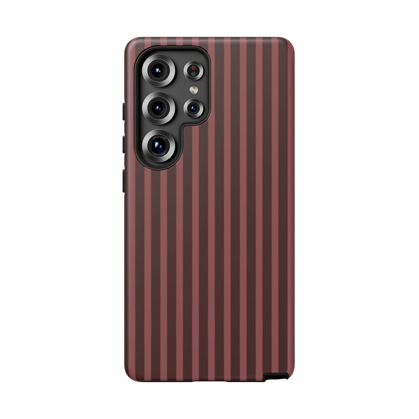 Striped Double Burgundy  — Tough Phone Case