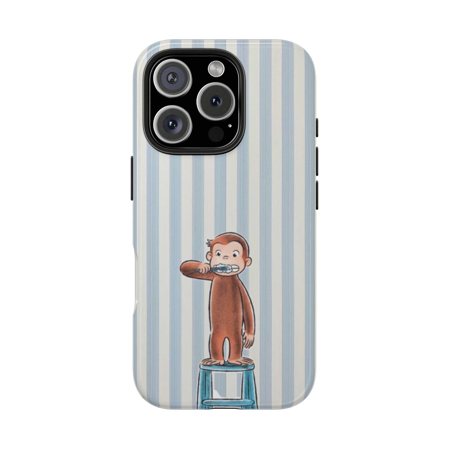 Curious George, Brushing Teeth — Monkey Brushing Tooth Tough Phone Case