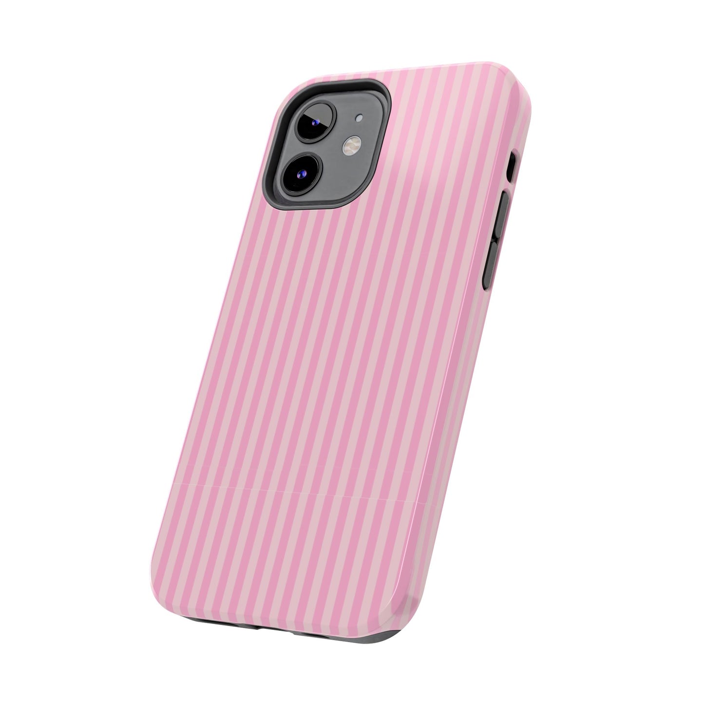 Pretty In Pink  – Pink Vertical Stripe Tough Phone Case
