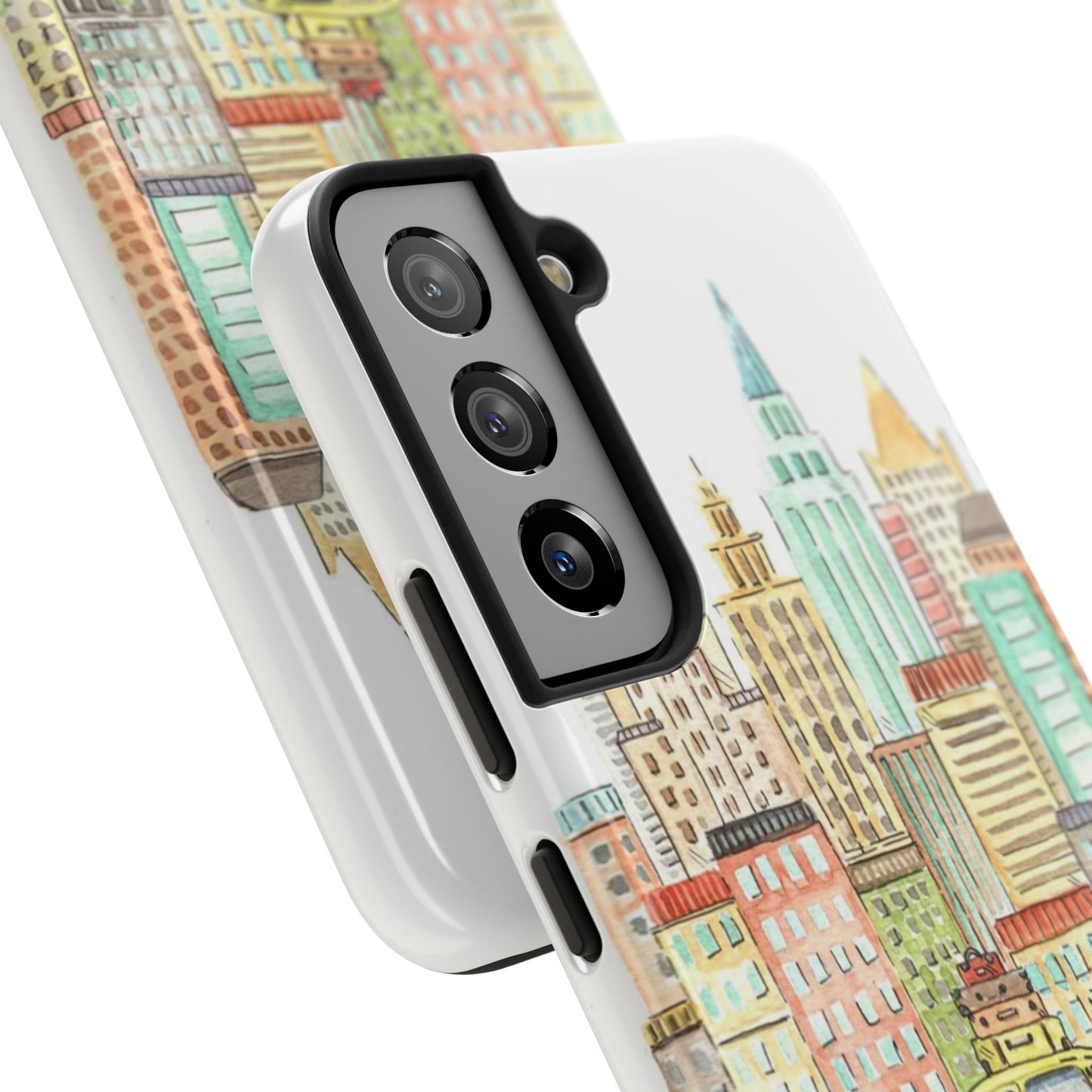 New York – New York Watercolor Skyline Tough Phone Case