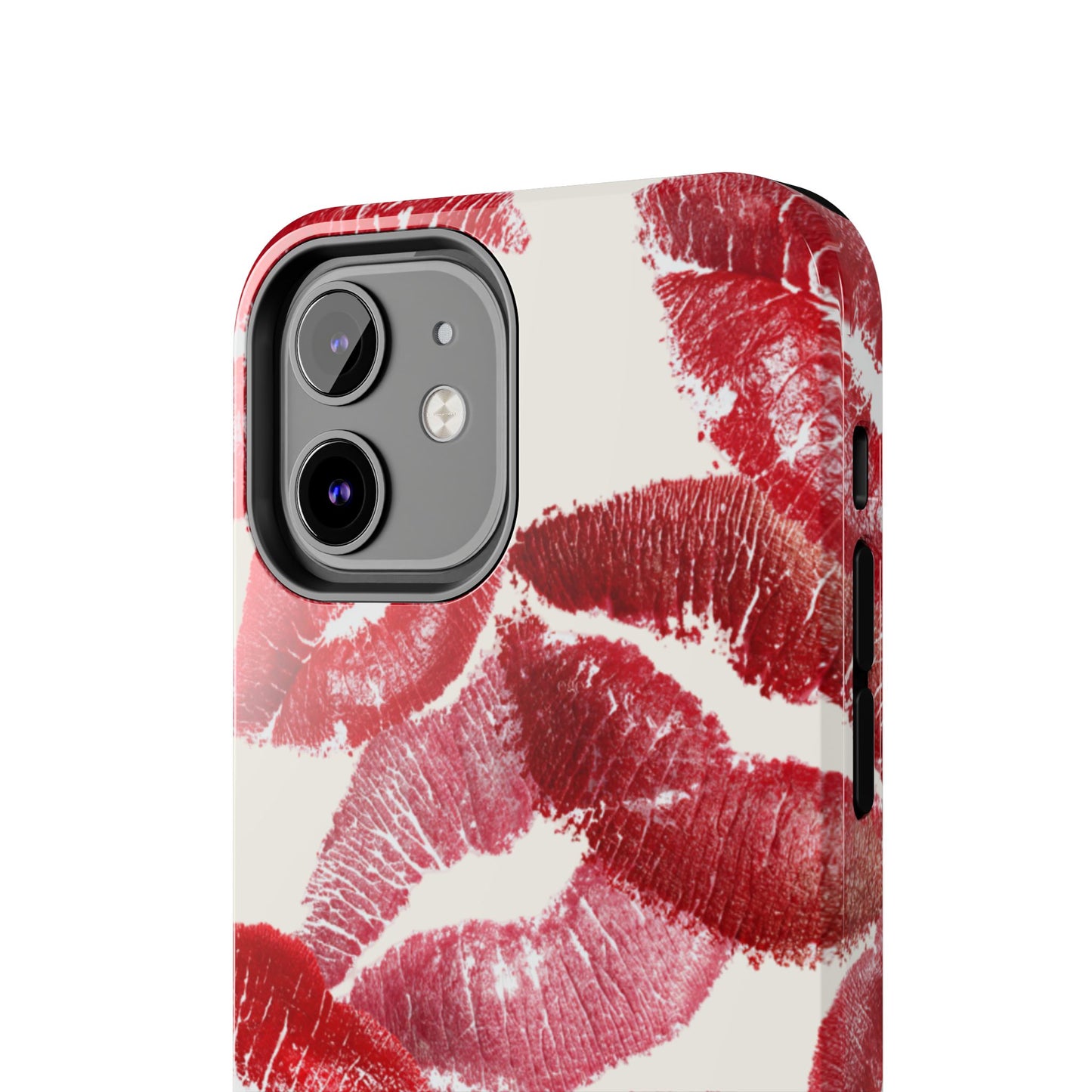 Red Lipstick Kiss Pattern Phone Case | Tough Phone Case