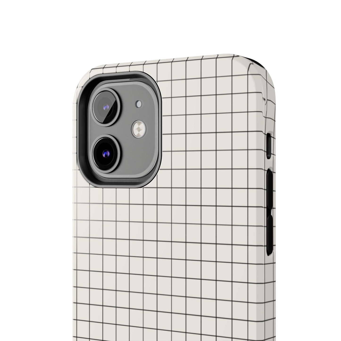 The Architect |Tough Phone Case Minimal Graph Paper Design