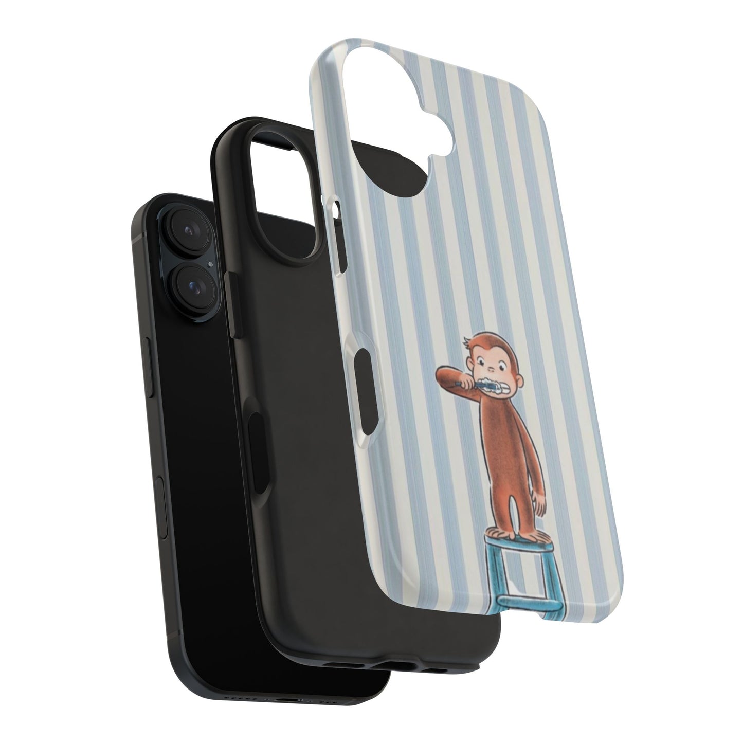 Curious George, Brushing Teeth — Monkey Brushing Tooth Tough Phone Case