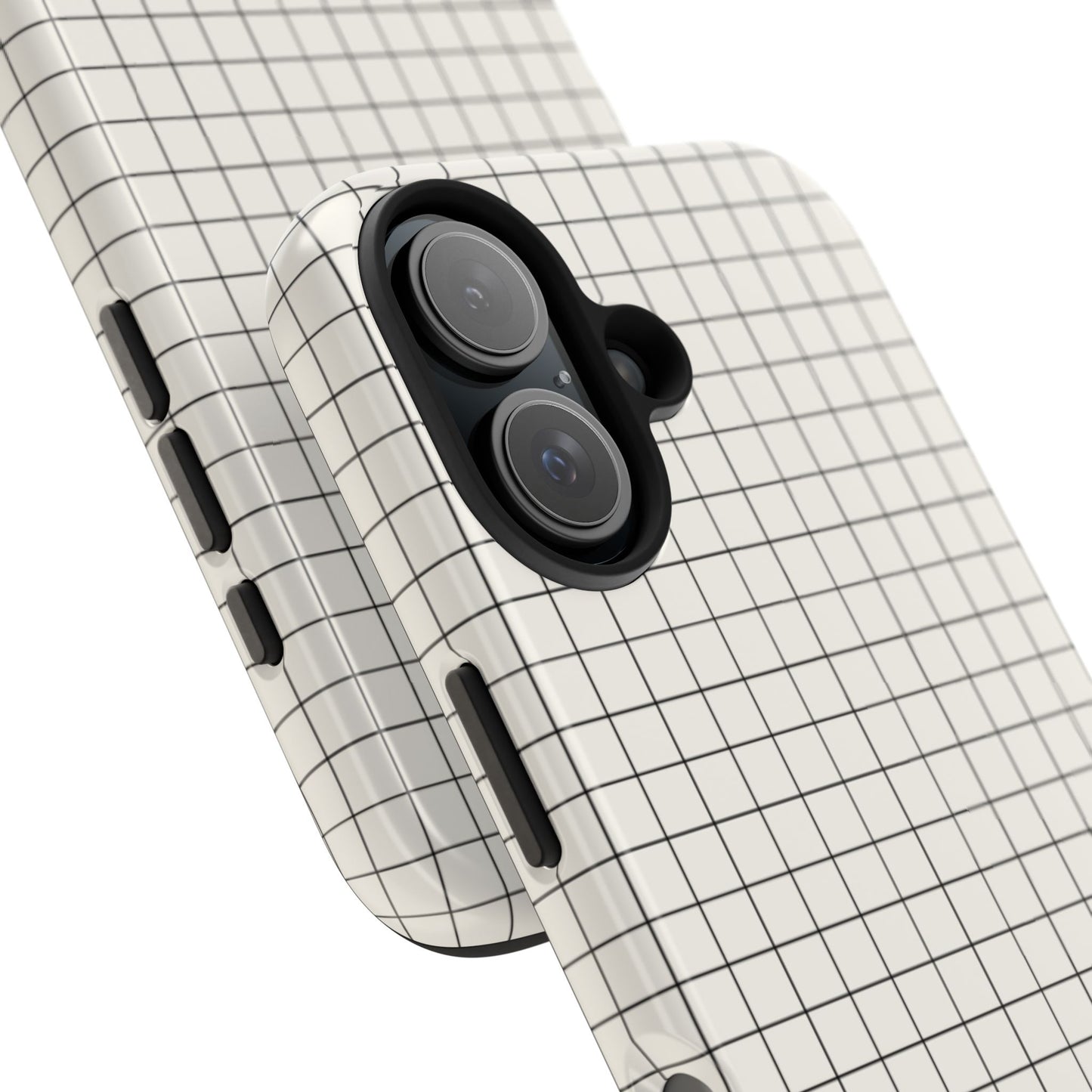 The Architect |Tough Phone Case Minimal Graph Paper Design