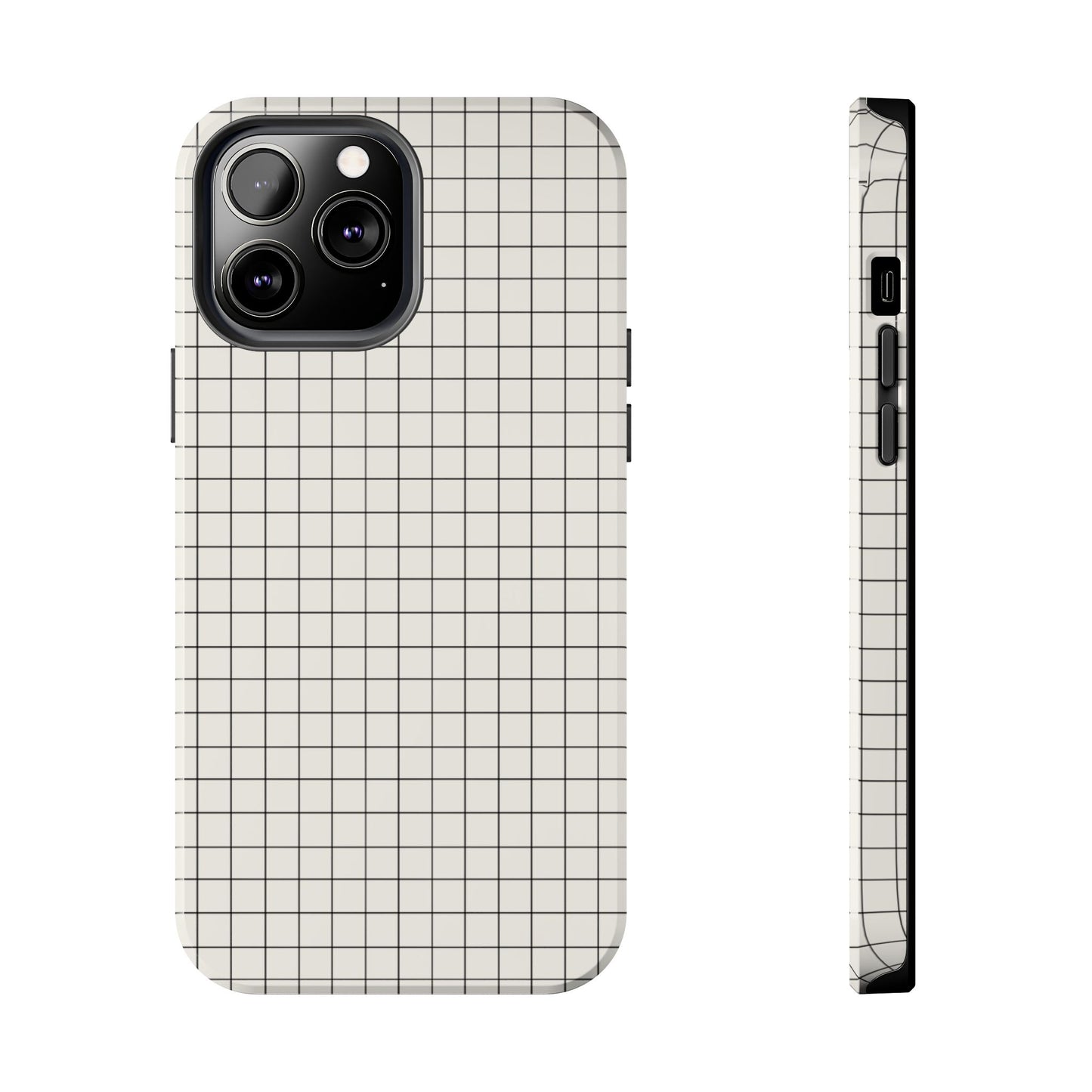 The Architect |Tough Phone Case Minimal Graph Paper Design