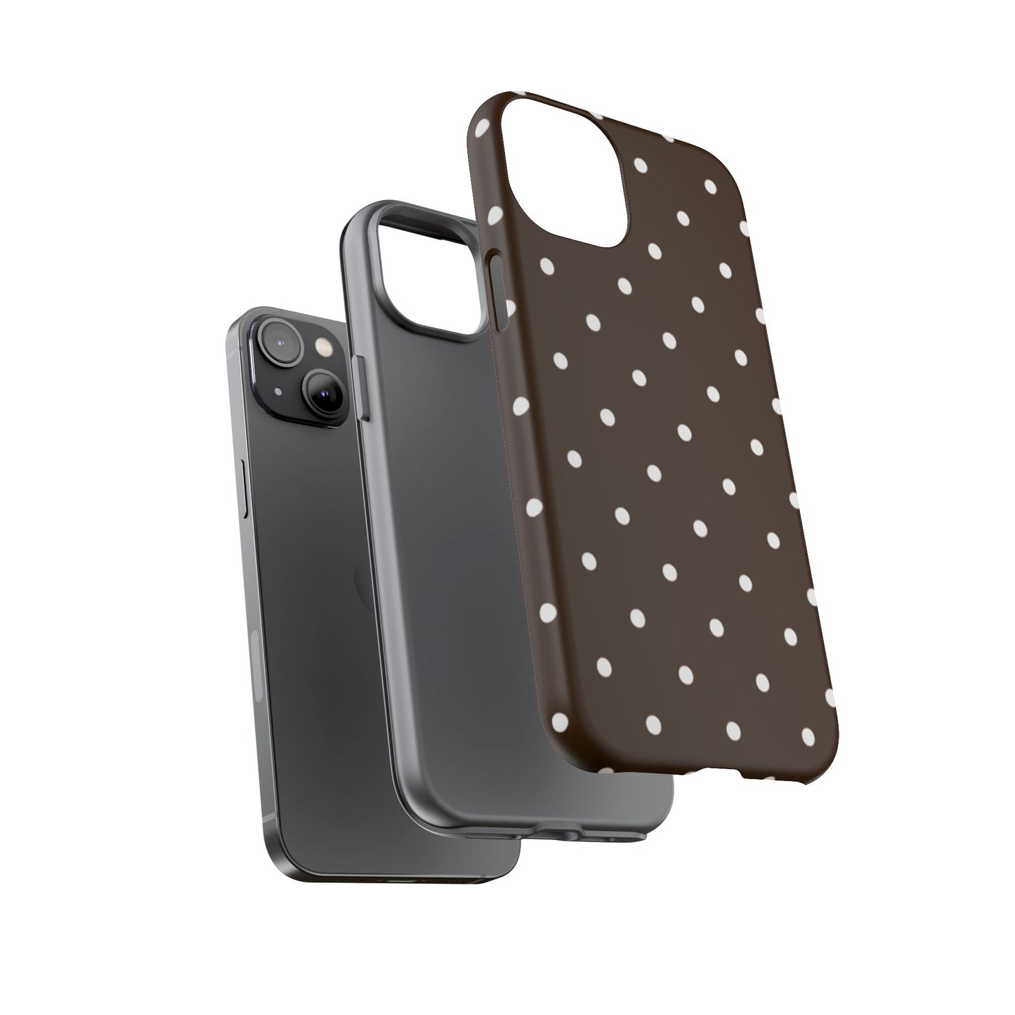 Cacao Polka Dot  — Phone Case Tough Case