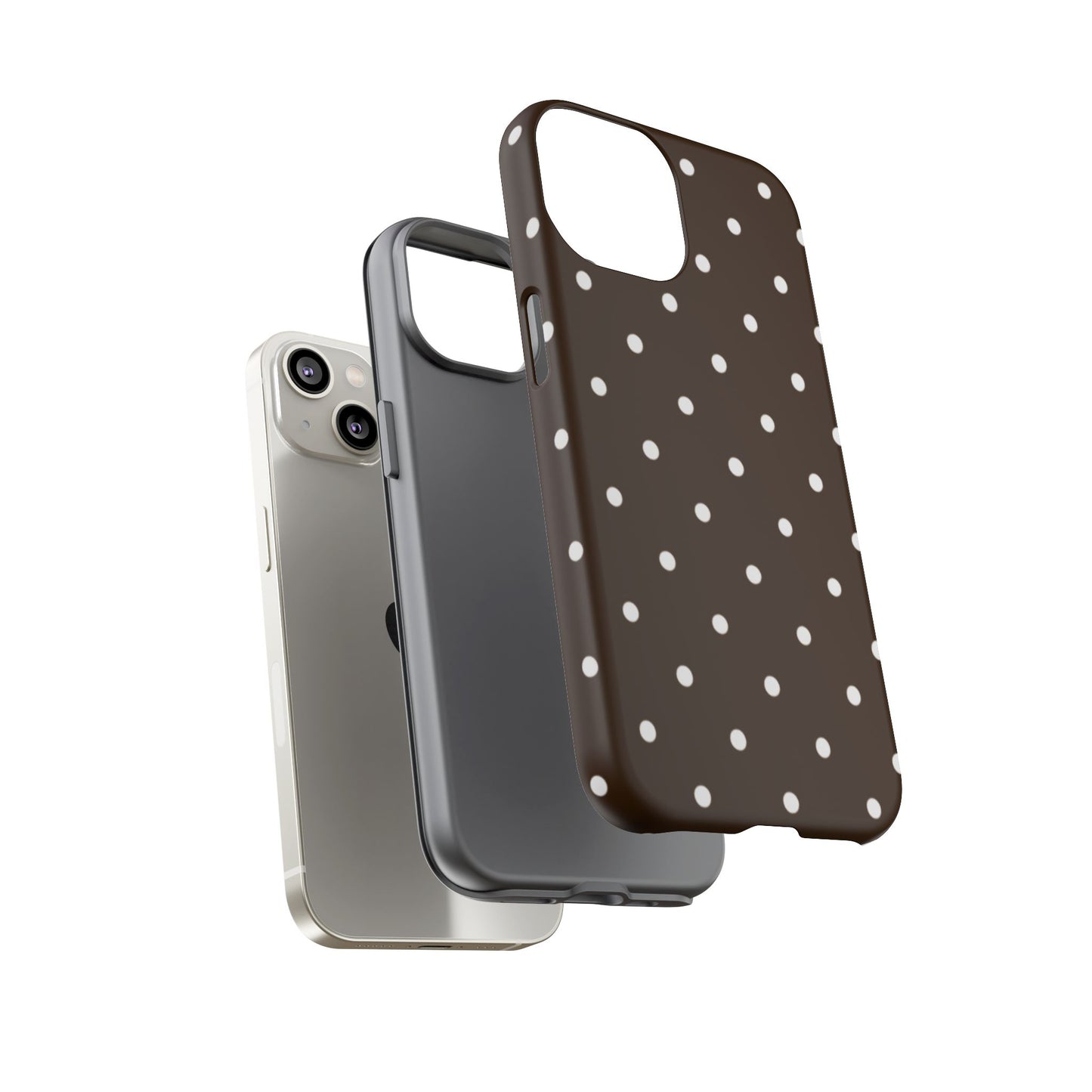 Cacao Polka Dot  — Phone Case Tough Case