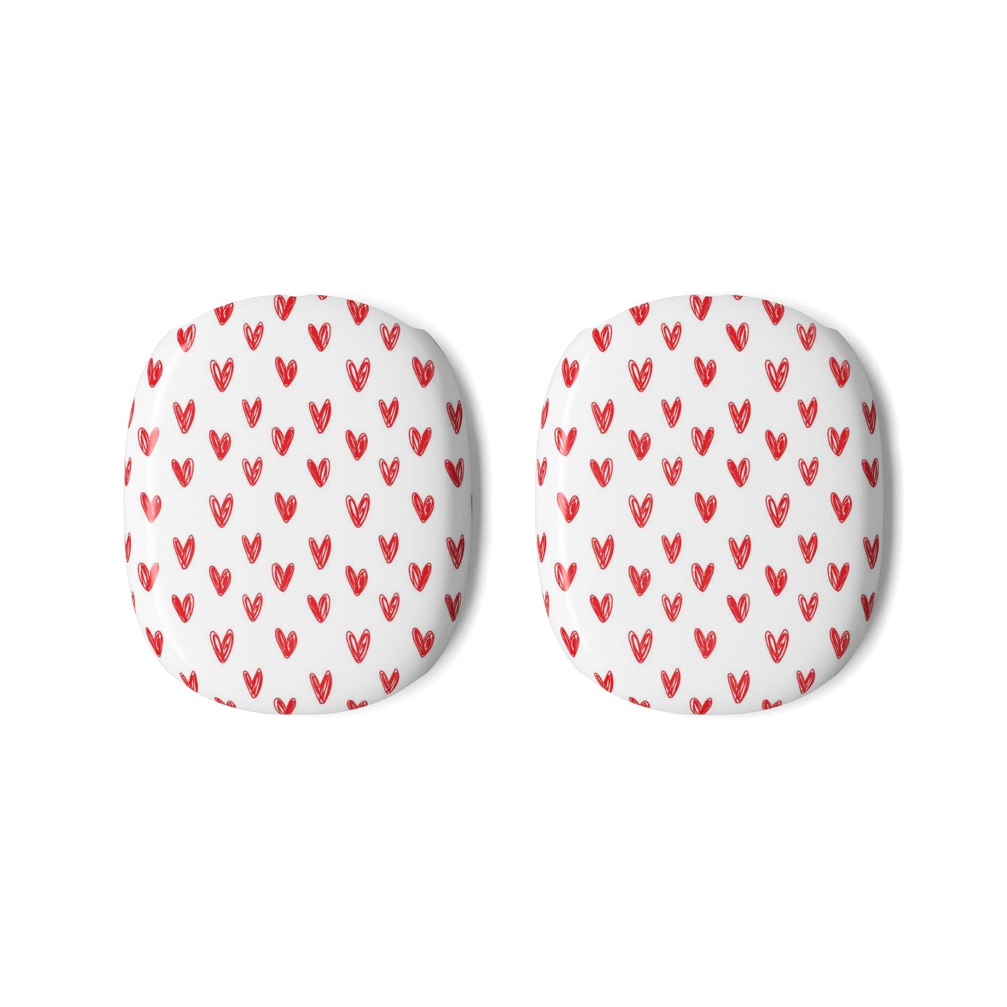 Call Me Later —  Heart Pattern AirPod Max Case — Cute Red Hearts Protective Covers