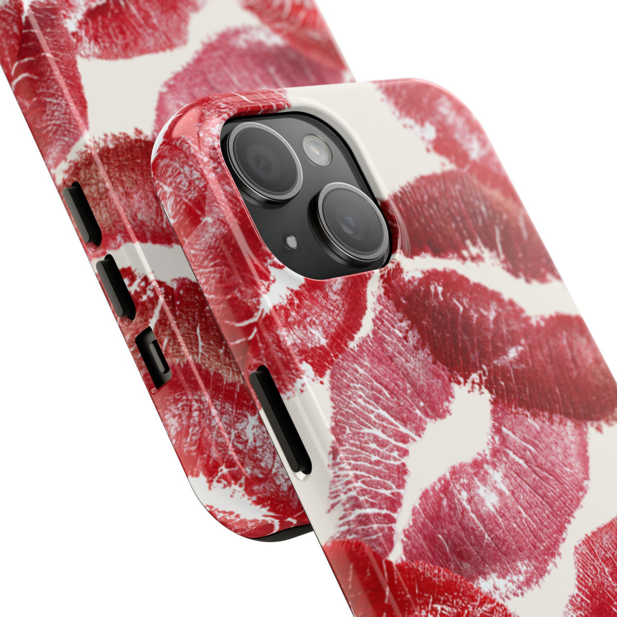 Red Lipstick Kiss Pattern Phone Case | Tough Phone Case