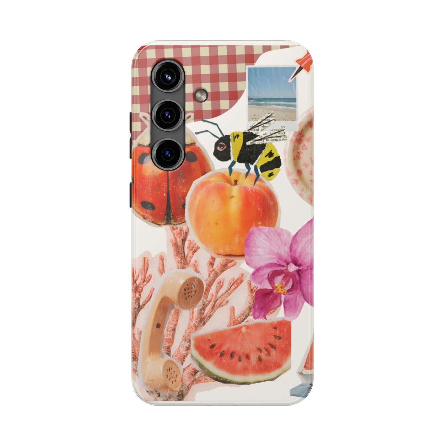 The farmers Market — Floral Fruit Collage Tough Phone Case