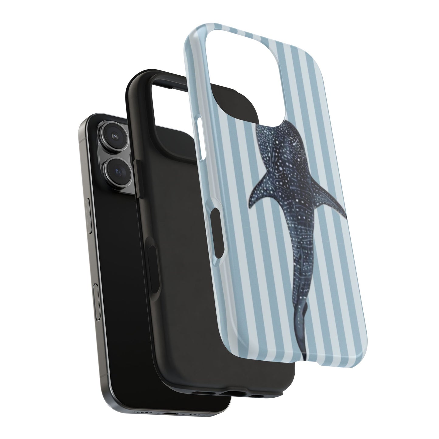 Deep Sea  — Blue Striped Tough Protective Cover