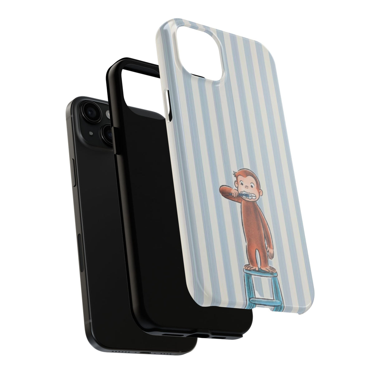 Curious George, Brushing Teeth — Monkey Brushing Tooth Tough Phone Case