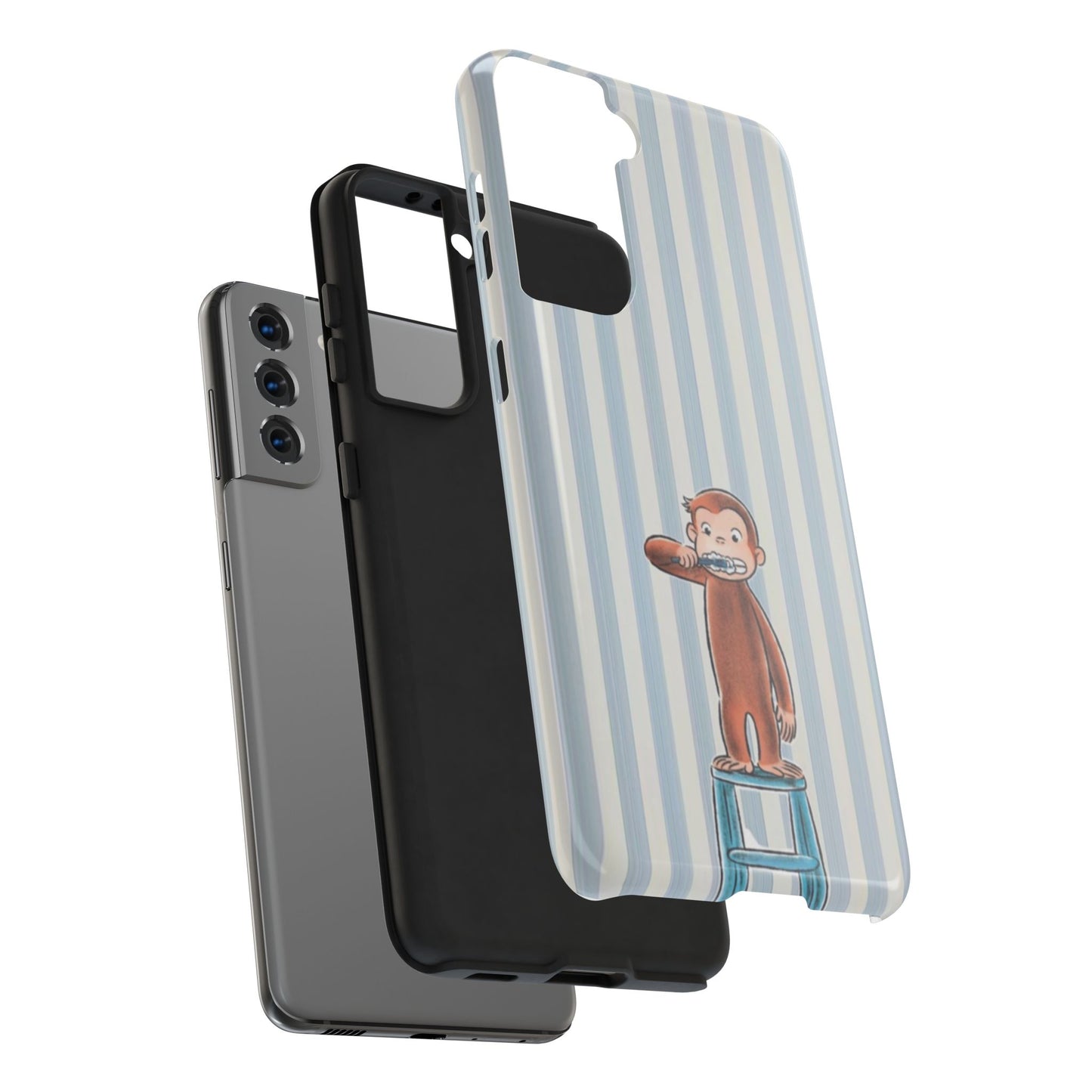 Curious George, Brushing Teeth — Monkey Brushing Tooth Tough Phone Case