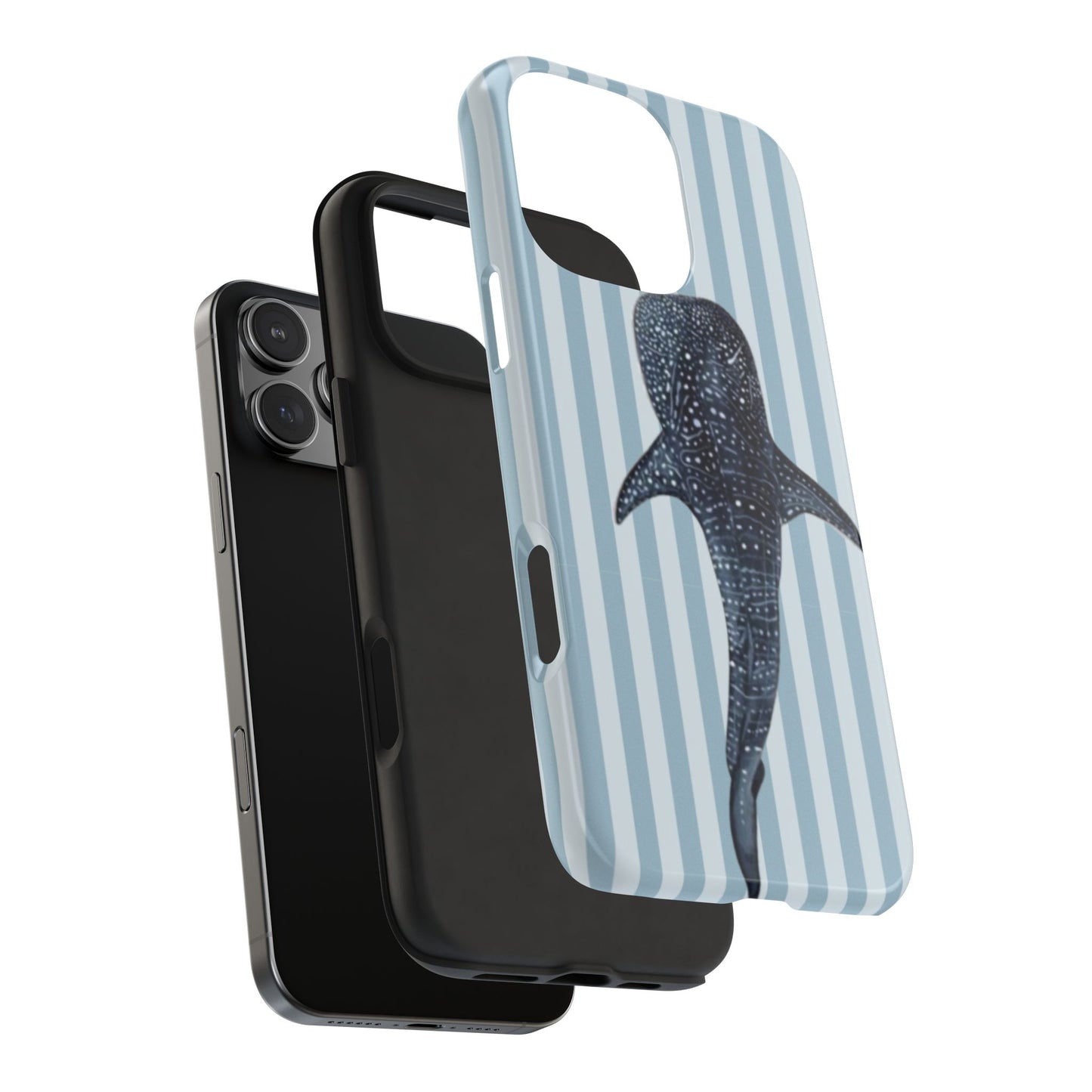 Deep Sea  — Blue Striped Tough Protective Cover