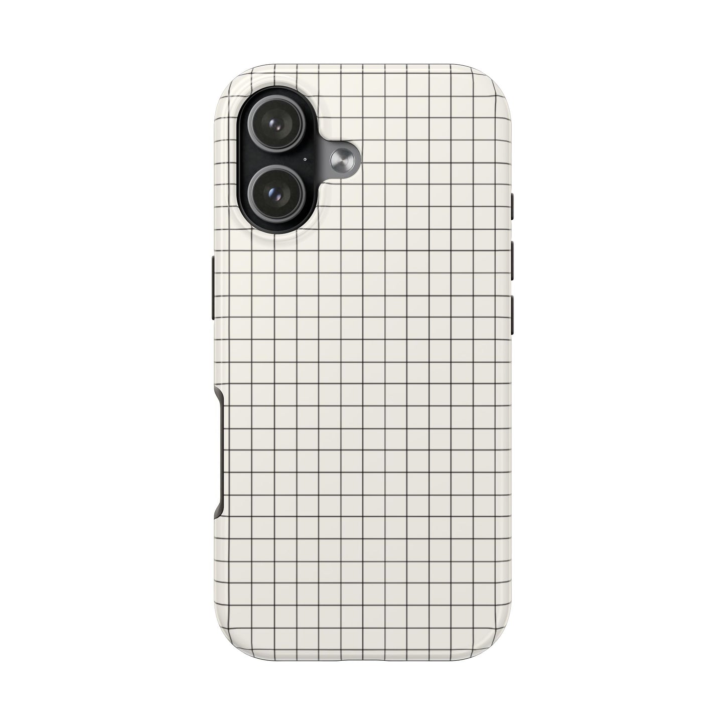 The Architect |Tough Phone Case Minimal Graph Paper Design