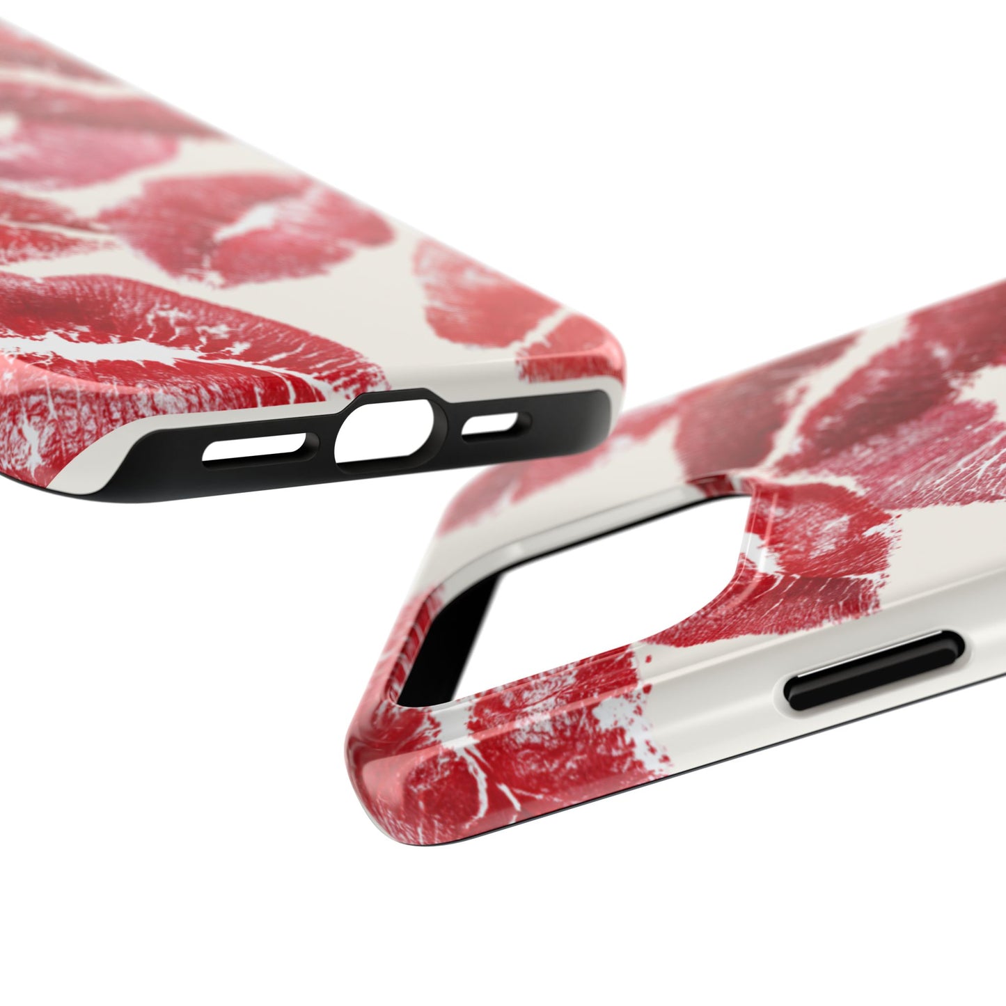 Red Lipstick Kiss Pattern Phone Case | Tough Phone Case