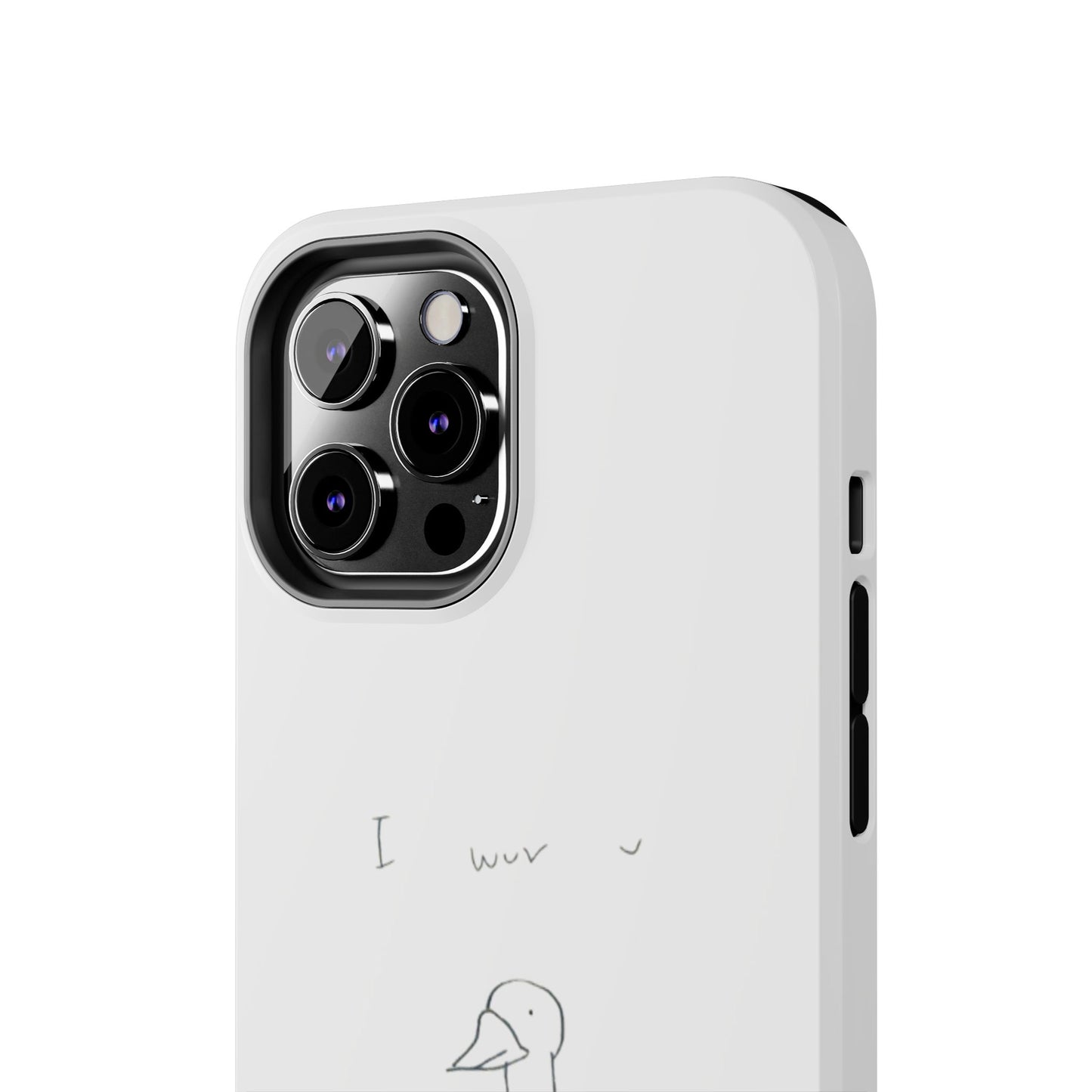 Funny Duck 'I wuv u'— Tough Phone Case