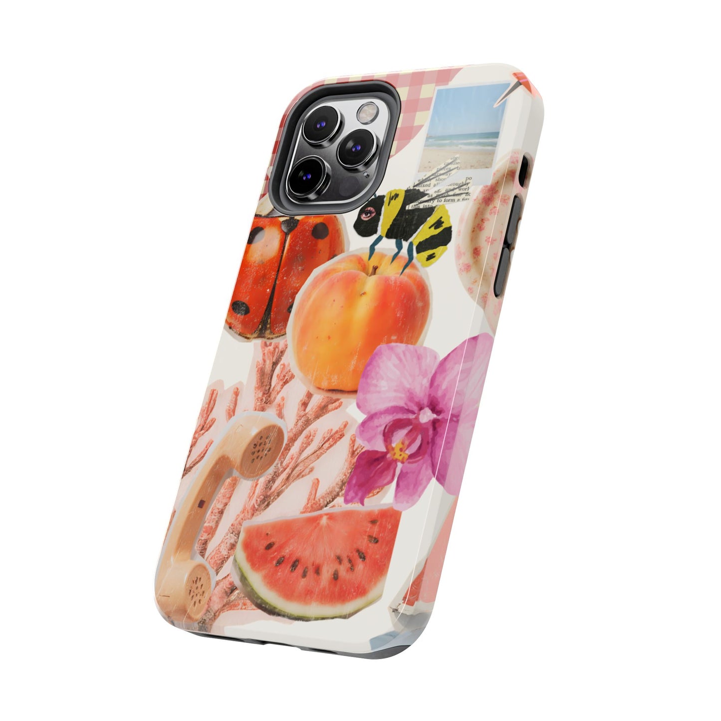 The farmers Market — Floral Fruit Collage Tough Phone Case